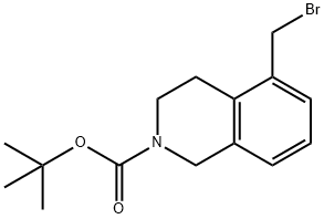 tert-butyl 5-(bromomethyl)-1,2,3,4-tetrahydroisoquinoline-2-carboxylate Struktur