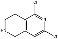 2,6-Naphthyridine, 5,7-dichloro-1,2,3,4-tetrahydro- Struktur