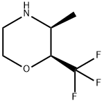 Morpholine, 3-methyl-2-(trifluoromethyl)-,(2S,3S)- Struktur