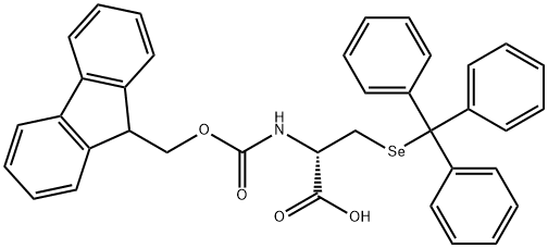 Fmoc-D-Sec(Trt)-OH 結構式