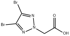 2H-1,2,3-Triazole-2-acetic acid, 4,5-dibromo- Struktur