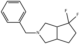 Cyclopenta[c]pyrrole, 4,4-difluorooctahydro-2-(phenylmethyl)- Struktur