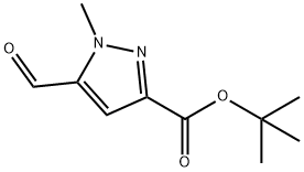 tert-butyl 5-formyl-1-methyl-1H-pyrazole-3-carboxylate Struktur