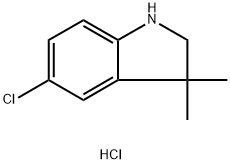 5-chloro-3,3-dimethyl-2,3-dihydro-1H-indole hydrochloride Struktur