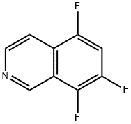 Isoquinoline, 5,7,8-trifluoro- Struktur