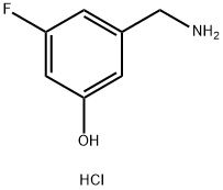 3-(AMINOMETHYL)-5-FLUOROPHENOL HYDROCHLORIDE Structure