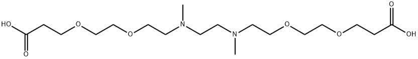 N,N'-DME-N,N'-Bis-PEG2-acid Struktur