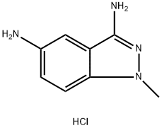 1H-Indazole-3,5-diamine, 1-methyl-, hydrochloride (1:1) Struktur