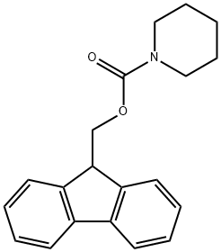 (9H-fluoren-9-yl)methyl piperidine-1-carboxylate Struktur