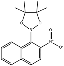 1, 3, 2- Dioxaborolane, 4, 4, 5, 5- tetramethyl- 2- (2- nitro- 1- naphthalenyl) - Struktur