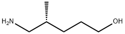 (R)-5-amino-4-methylpentan-1-ol Struktur