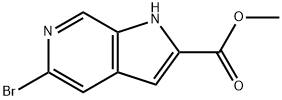 1H-Pyrrolo[2,3-c]pyridine-2-carboxylic acid, 5-bromo-, methyl ester Struktur