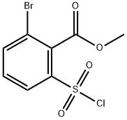 methyl 2-bromo-6-(chlorosulfonyl)benzoate Struktur