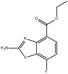 ethyl 2-amino-7-fluoro-1,3-benzothiazole-4-carboxylate Struktur