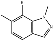 1H-Indazole, 7-bromo-1,6-dimethyl- Struktur