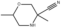 3-Morpholinecarbonitrile, 3,6-dimethyl- Struktur