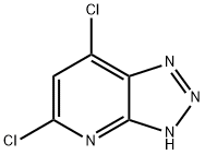 3H-1,2,3-Triazolo[4,5-b]pyridine, 5,7-dichloro- Struktur