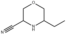 3-Morpholinecarbonitrile, 5-ethyl- Struktur