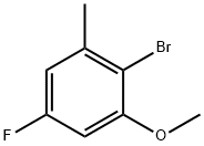 Benzene, 2-bromo-5-fluoro-1-methoxy-3-methyl- Struktur