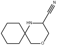 4-Oxa-1-azaspiro[5.5]undecane-2-carbonitrile Struktur