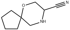 6-Oxa-9-azaspiro[4.5]decane-8-carbonitrile Struktur