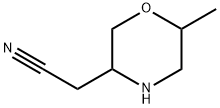 3-Morpholineacetonitrile, 6-methyl- Struktur