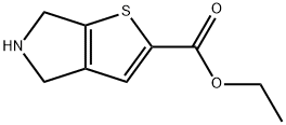 4H-Thieno[2,3-c]pyrrole-2-carboxylic acid, 5,6-dihydro-, ethyl ester Struktur