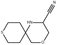 4-Oxa-9-thia-1-azaspiro[5.5]undecane-2-carbonitrile Struktur