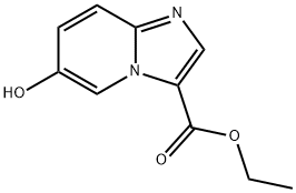 Imidazo[1,2-a]pyridine-3-carboxylic acid, 6-hydroxy-, ethyl ester Struktur