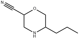 2-Morpholinecarbonitrile,5-propyl- Struktur