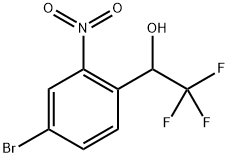 1-(4-Bromo-2-nitrophenyl)-2,2,2-tri? uoroethan-1-ol Struktur