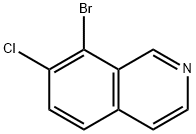 8-bromo-7-chloroisoquinoline Struktur