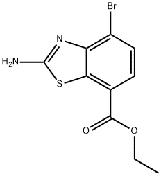 ethyl 2-amino-4-bromo-1,3-benzothiazole-7-carboxylate Struktur