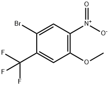 Benzene, 1-bromo-4-methoxy-5-nitro-2-(trifluoromethyl)- Struktur