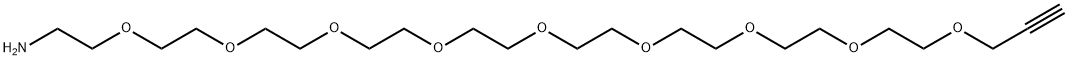 Propargyl-PEG9-amine Struktur