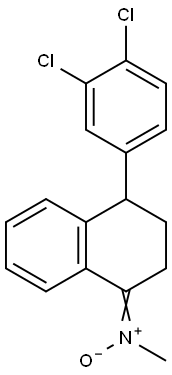 4-(3,4-dichlorophenyl)-N-methyl-3,4-dihydro-2H-naphthalen-1-imine oxide Struktur