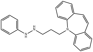 5H-Dibenz[b,f]azepine, 5-[3-(2-phenylhydrazinyl)propyl]- Struktur