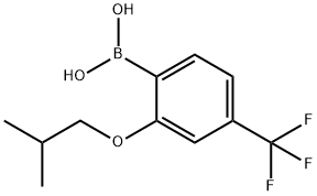 2-Isobutoxy-4-(trifluoromethyl)phenylboronic acid Struktur