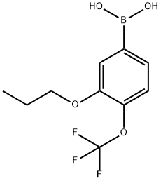 3-Propoxy-4-(trifluoromethoxy)phenylboronic acid Struktur