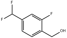 Benzenemethanol, 4-(difluoromethyl)-2-fluoro- Struktur