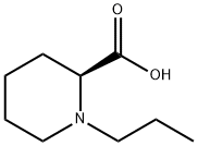 2-Piperidinecarboxylic acid, 1-propyl-, (2S)- Struktur