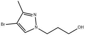 3-(4-bromo-3-methyl-1H-pyrazol-1-yl)propan-1-ol Struktur