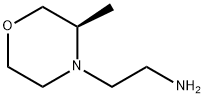 4-Morpholineethanamine, 3-methyl-, (3R)- Structure