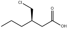 Hexanoic acid, 3-(chloromethyl)-, (3R)- Struktur