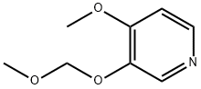 Pyridine, 4-methoxy-3-(methoxymethoxy)- Struktur