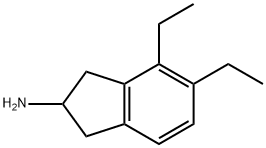 1H-Inden-2-amine, 4,5-diethyl-2,3-dihydro- Struktur