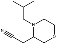 3-Morpholineacetonitrile, 4-(2-methylpropyl)- Struktur