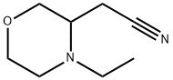 3-Morpholineacetonitrile, 4-ethyl- Struktur