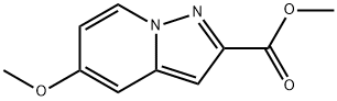 Pyrazolo[1,5-a]pyridine-2-carboxylic acid, 5-methoxy-, methyl ester Struktur