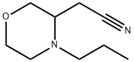 3-Morpholineacetonitrile, 4-propyl- Struktur